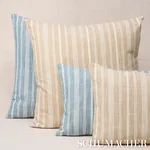 Lucy Stripe Pillow - Neutral Schumacher Lucy Stripe Pillow in Neutral