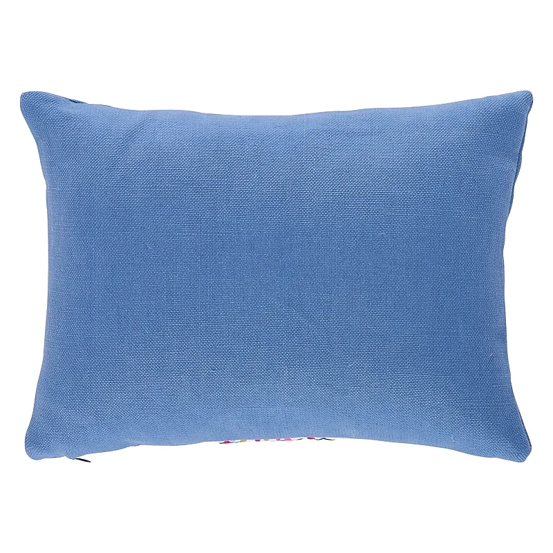 Schumacher Lula Embroidered Pillow in Ivory (SO7931012)