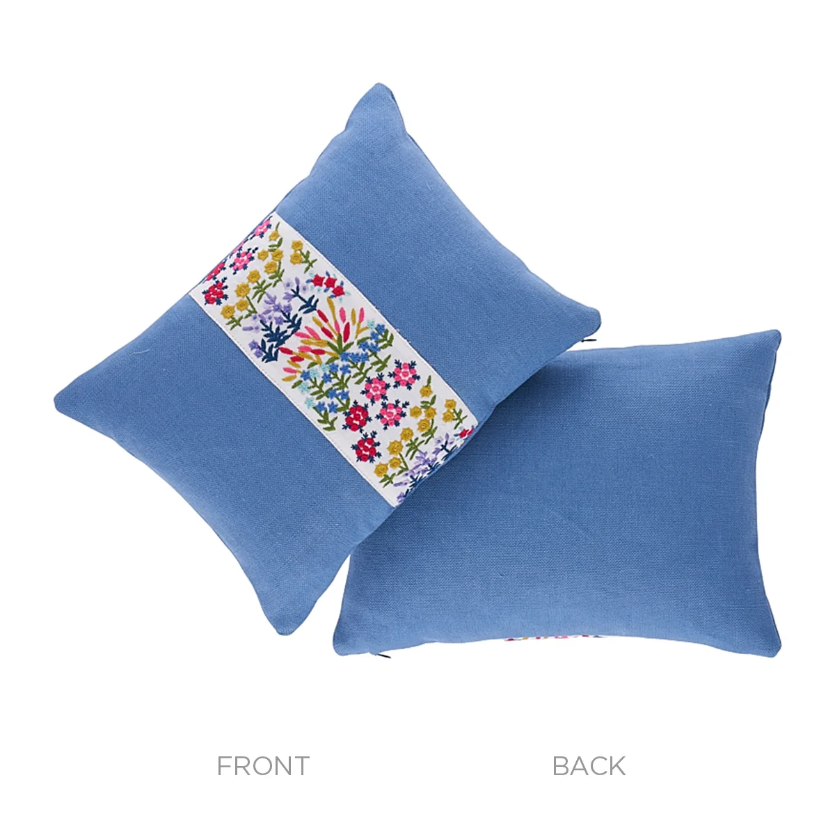 SO7931012 | Lula Embroidered Pillow - Ivory Schumacher Lula Embroidered Pillow in Ivory (SO7931012)