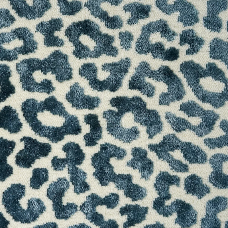 Schumacher Madeleine Velvet Pillow in Cadet