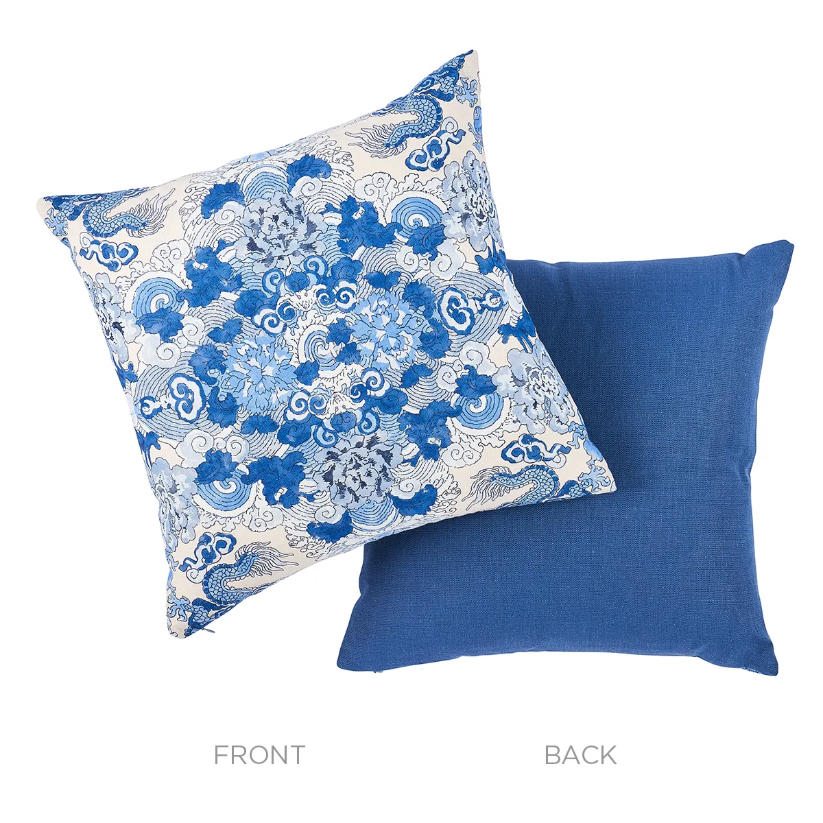 SO17805404 | Magic Mountain Dragon Pillow - Porcelain Schumacher Magic Mountain Dragon Pillow in Porcelain (SO17805404)