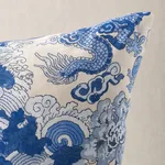 SO17805404 | Magic Mountain Dragon Pillow - Porcelain Schumacher Magic Mountain Dragon Pillow in Porcelain (SO17805404)