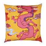 SO17859105 | Magical Ming Dragon Pillow - Yellow & Red Schumacher Magical Ming Dragon Pillow in Yellow & Red (SO17859105)