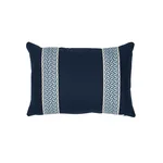 SO7715315 | Mandeville Pillow - Indigo and Pacific Schumacher Mandeville Pillow in Indigo and Pacific (SO7715315)