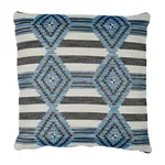 SO7744206 | Manta Performance Pillow - Blue & Black Schumacher Manta Performance Pillow in Blue & Black (SO7744206)