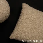 Margarete Pillow - Bisque Schumacher Margarete Pillow in Bisque