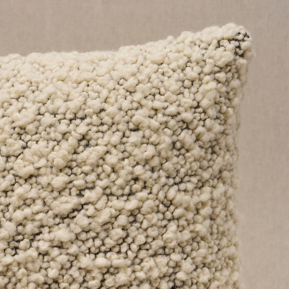 Schumacher Margarete Pillow in Ivory on Charcoal