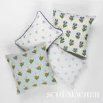 SO18084012 | Margie Floral Pillow - Porcelain Schumacher Margie Floral Pillow in Porcelain (SO18084012)