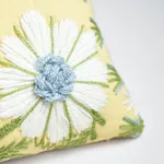 Schumacher Marguerite Embroidery Pillow a in Buttercup (SO723330109)