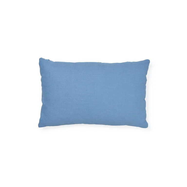 Schumacher Marguerite Embroidery Pillow a in Sky (SO72330109)
