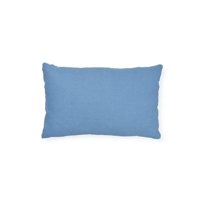 Schumacher Marguerite Embroidery Pillow a in Sky (SO72330109)