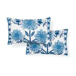 SO72330109 | Marguerite Embroidery Pillow a - Sky Schumacher Marguerite Embroidery Pillow a in Sky (SO72330109)
