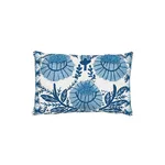 Schumacher Marguerite Embroidery Pillow B in Sky (SO72330209)