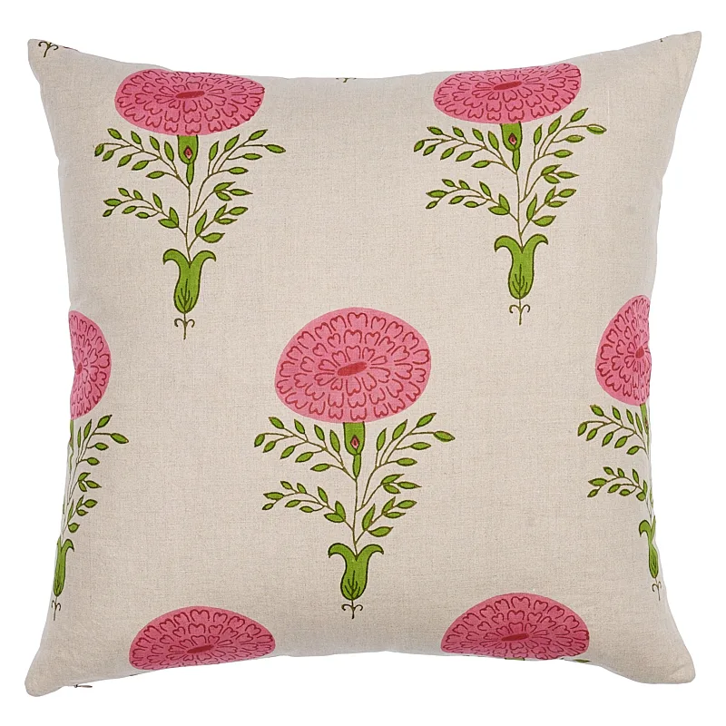Schumacher Marigold Pillow in Pink (SO17932106)