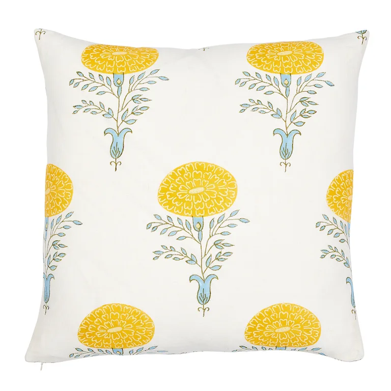 Schumacher Marigold Pillow in Yellow (SO17932006)