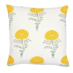 SO17932006 | Marigold Pillow - Yellow Schumacher Marigold Pillow in Yellow (SO17932006)
