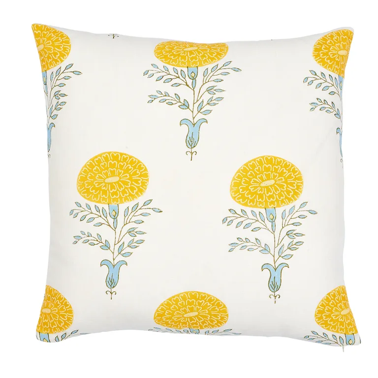 Schumacher Marigold Pillow in Yellow (SO17932006)