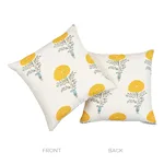 SO17932006 | Marigold Pillow - Yellow Schumacher Marigold Pillow in Yellow (SO17932006)