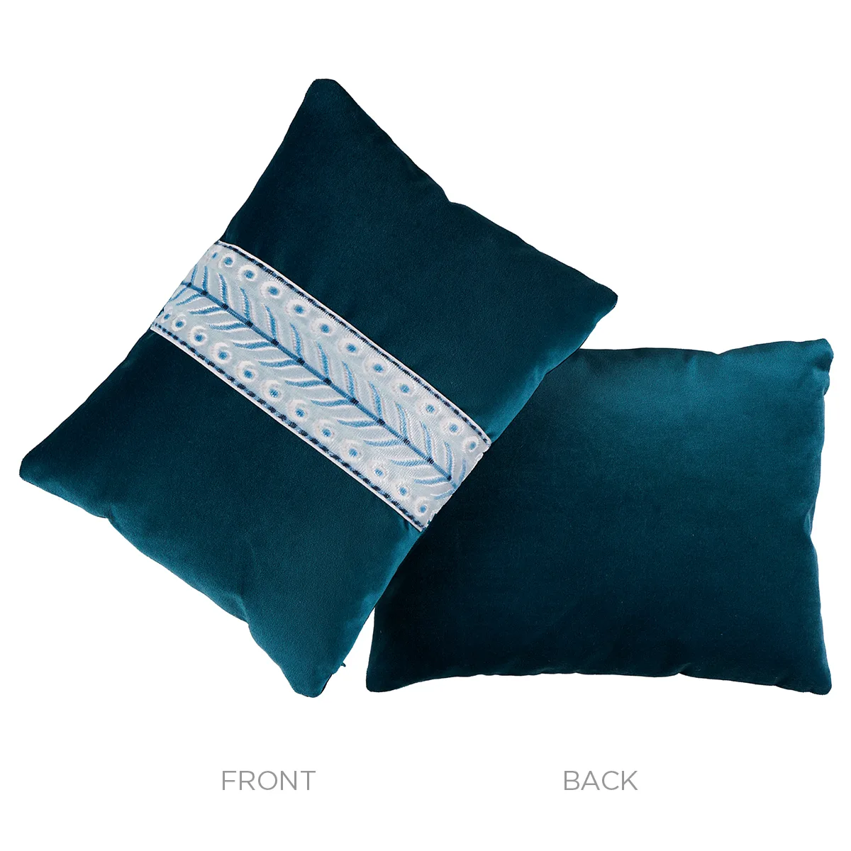 SO7762312 | Marion Velvet Pillow - Prussian Schumacher Marion Velvet Pillow in Prussian (SO7762312)
