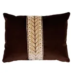 SO7762412 | Marion Velvet Pillow - Sepia Schumacher Marion Velvet Pillow in Sepia (SO7762412)
