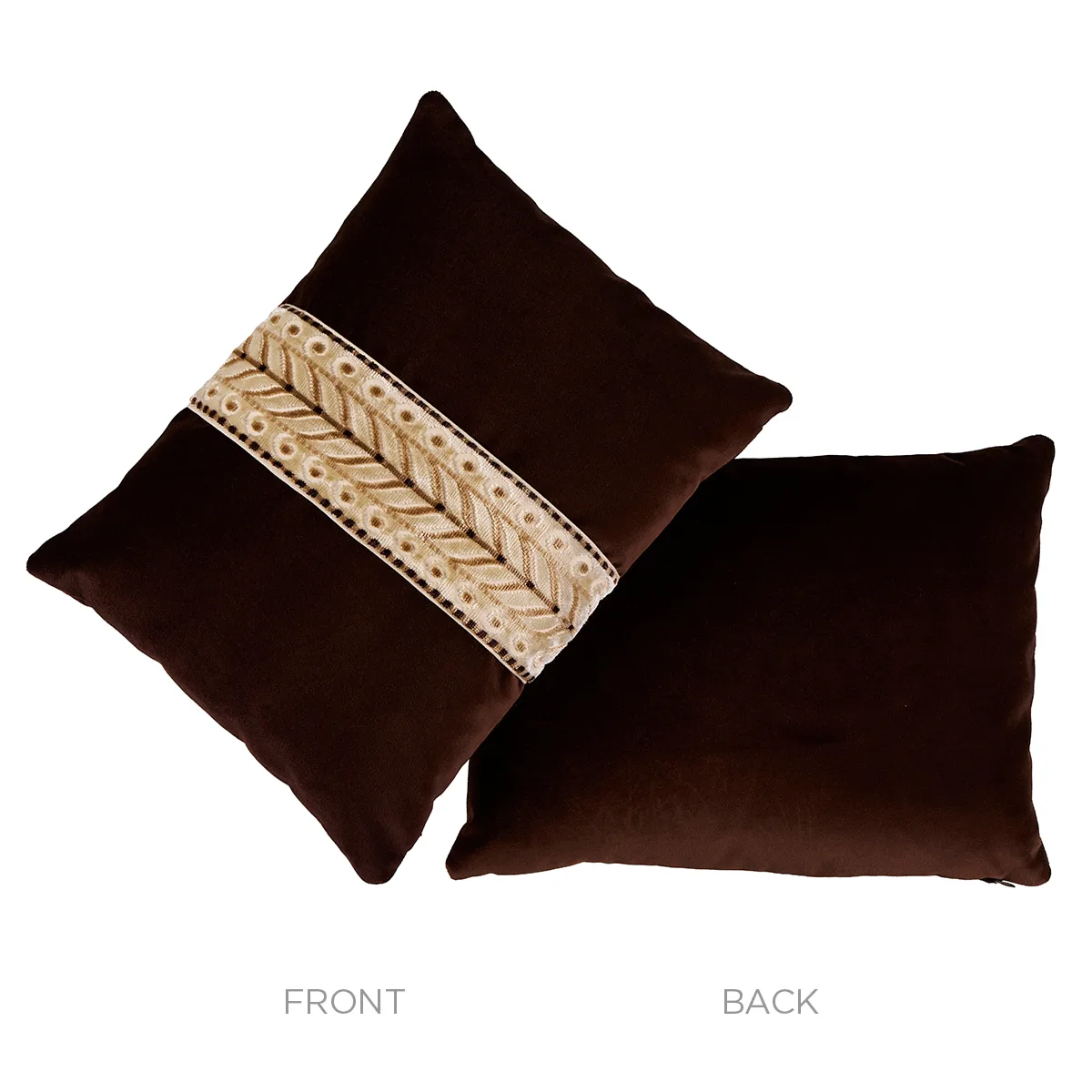 SO7762412 | Marion Velvet Pillow - Sepia Schumacher Marion Velvet Pillow in Sepia (SO7762412)