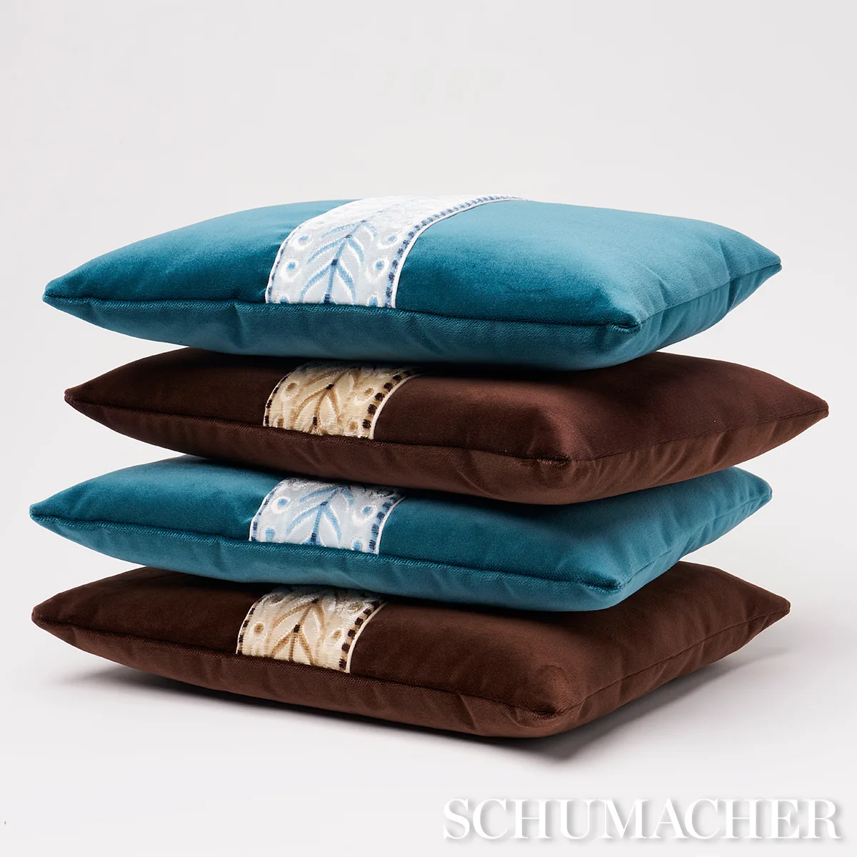 SO7762412 | Marion Velvet Pillow - Sepia Schumacher Marion Velvet Pillow in Sepia (SO7762412)