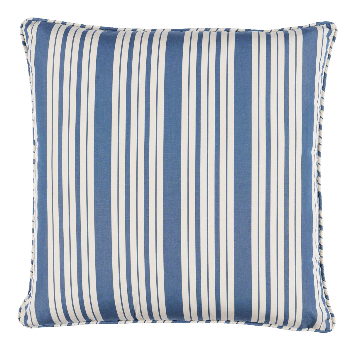 Schumacher Markie Stripe Pillow in Indigo