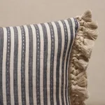 Mathis Ticking Stripe Pillow - Carbon Schumacher Mathis Ticking Stripe Pillow in Carbon