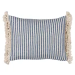 SO18059312 | Mathis Ticking Stripe Pillow - Indigo Schumacher Mathis Ticking Stripe Pillow in Indigo (SO18059312)