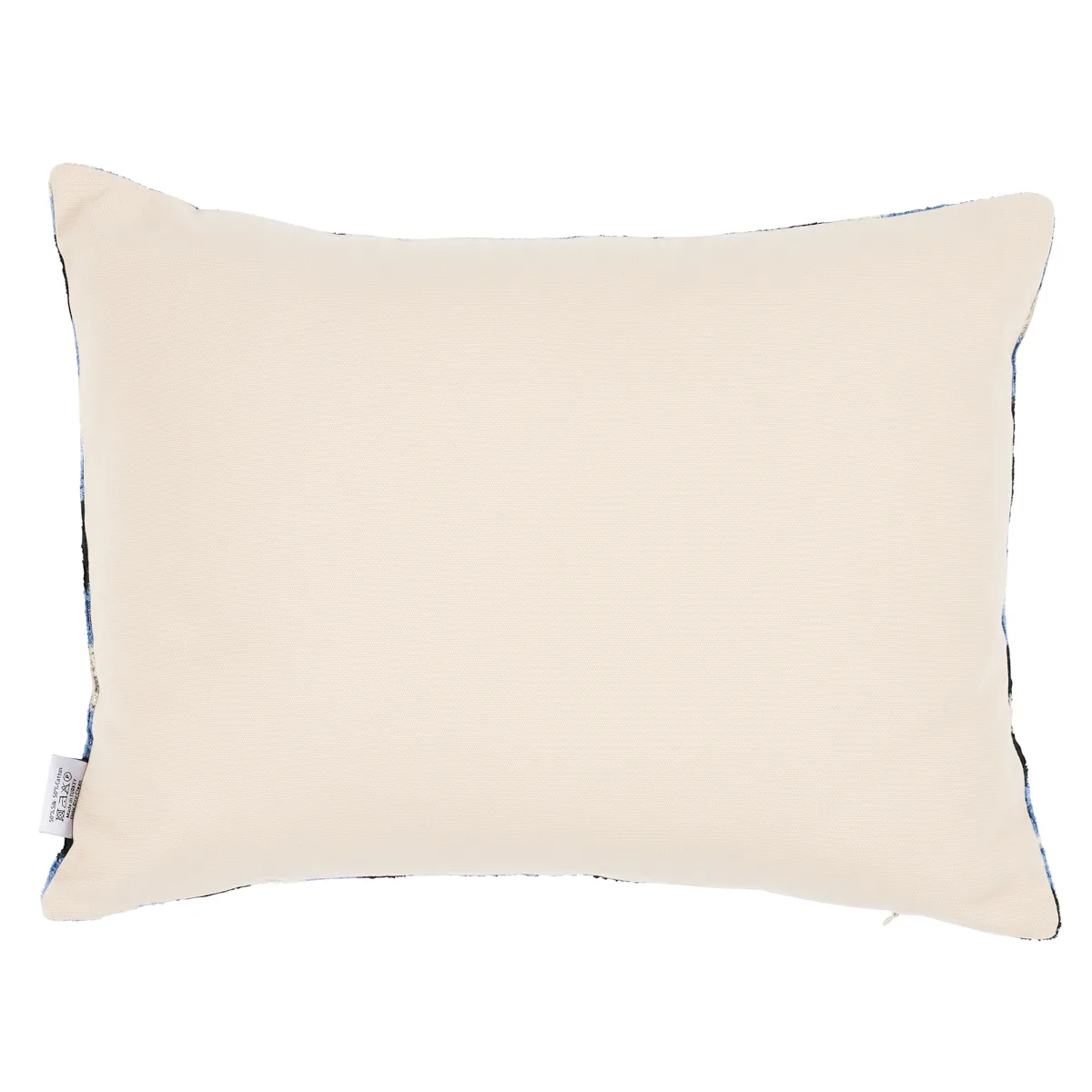 Schumacher Mersin Silk Velvet Pillow in Blue & Black (SOV45438)