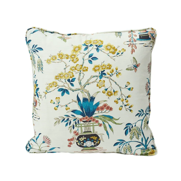 Schumacher Ming Vase Pillow in Multi (SO17673204)