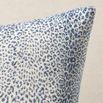 Schumacher Mini Leopard Indoor/Outdoor Pillow in Navy