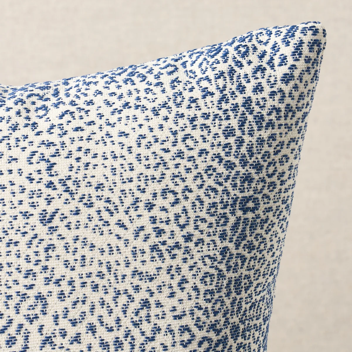 Schumacher Mini Leopard Indoor/Outdoor Pillow in Navy
