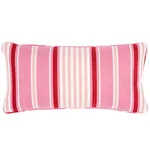 SO6601618 | Minzer Cotton Stripe Pillow - Pink Schumacher Minzer Cotton Stripe Pillow in Pink (SO6601618)