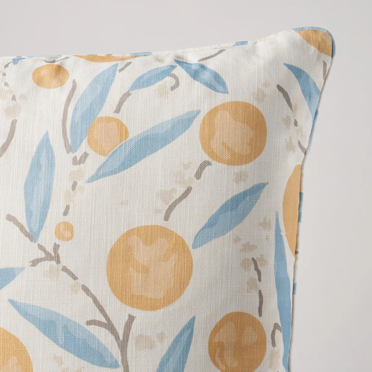 Schumacher Mirabelle Pillow in Yellow & Sky (SO18006006)
