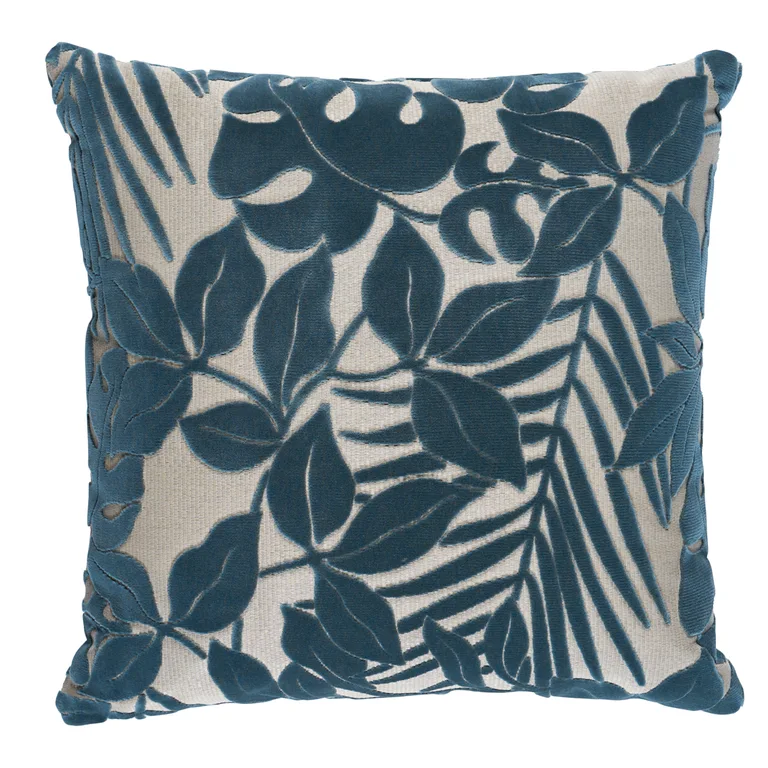 Schumacher Miramar I/O Velvet Pillow in Cadet (SO8432206)