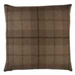 Montana Wool Plaid Pillow - Buckskin Schumacher Montana Wool Plaid Pillow in Buckskin