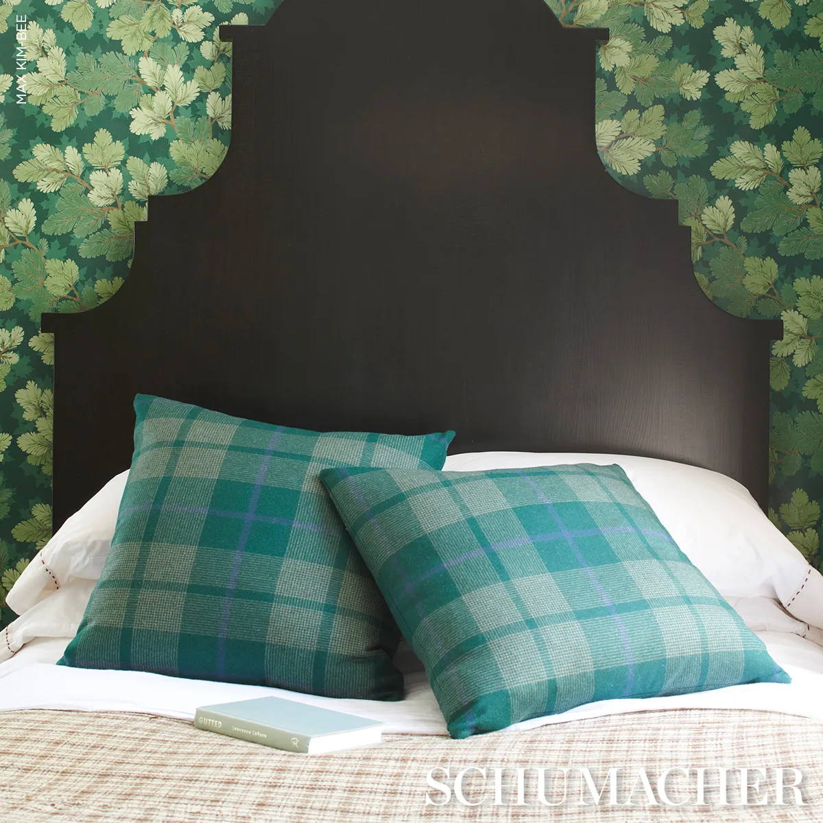 Montana Wool Plaid Pillow - Hunter Schumacher Montana Wool Plaid Pillow in Hunter