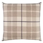 Montana Wool Plaid Pillow - Neutral Schumacher Montana Wool Plaid Pillow in Neutral