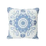 Montecito Medallion Pillow - Indigo Schumacher Montecito Medallion Pillow in Indigo