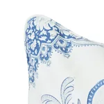 Montecito Medallion Pillow - Indigo Schumacher Montecito Medallion Pillow in Indigo