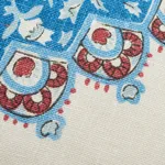 SO7648204 | Montecito Medallion Pillow - Red & Blue Schumacher Montecito Medallion Pillow in Red & Blue (SO7648204)