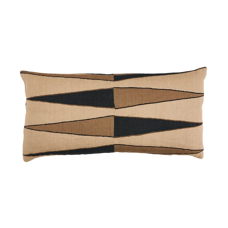 Schumacher Moorea Pillow in Lava Black (SO17583027)