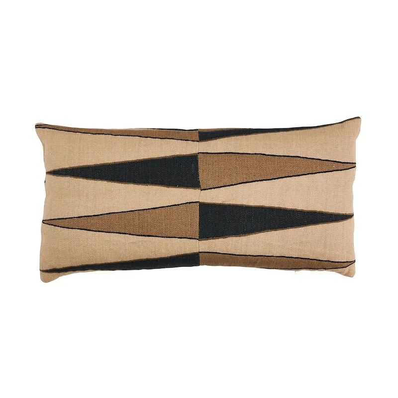 Schumacher Moorea Pillow in Lava Black (SO17583027)