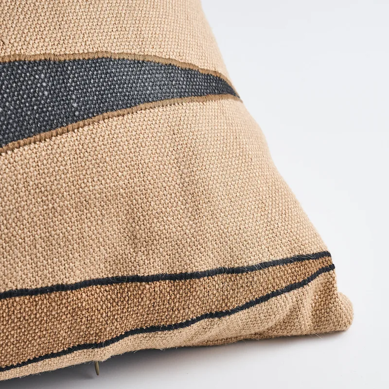 Schumacher Moorea Pillow in Lava Black (SO17583027)
