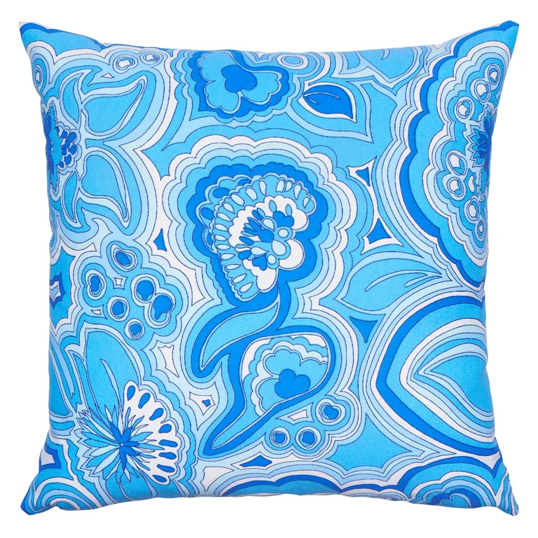 Schumacher Morning Sunrise I/O Pillow in Horizon Blue (SO18106005)