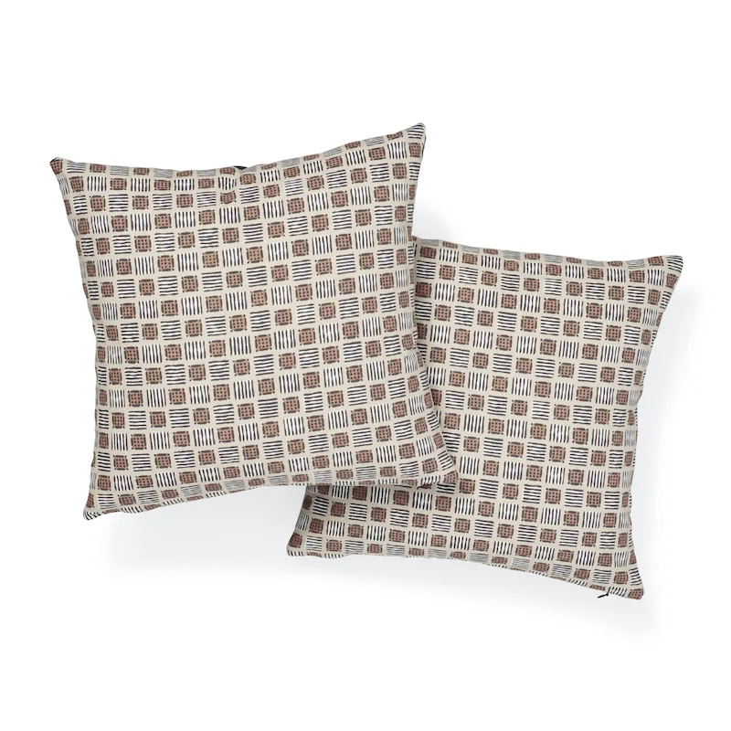 Mottley Grid Pillow - Wren Schumacher Mottley Grid Pillow in Wren