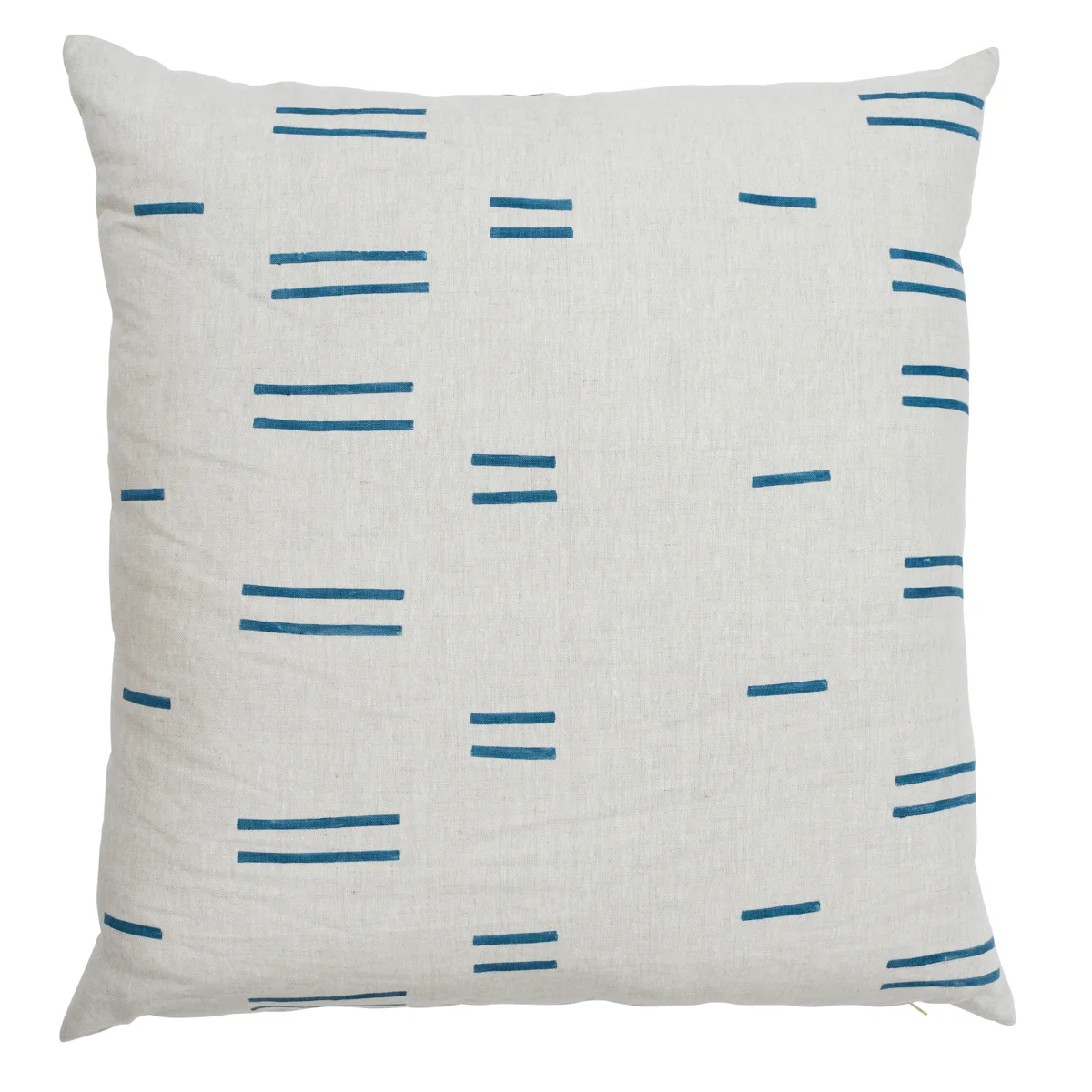 Schumacher Oaxaca Pillow in Navy on Natural (SO7400006)