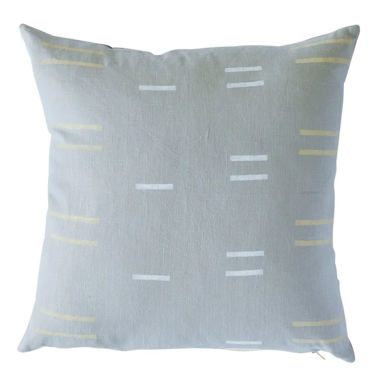 Schumacher Oaxaca Pillow in Steel (SO7400106)