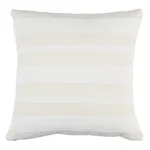 Ohara Stripe Indoor/Outdoor Pillow - Ivory Schumacher Ohara Stripe Indoor/Outdoor Pillow in Ivory